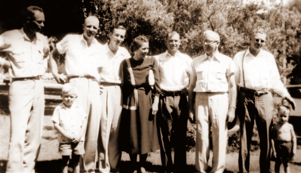 Fuchs siblings at the Fritz Fuchs Family Reunion in Lubbock, 1949